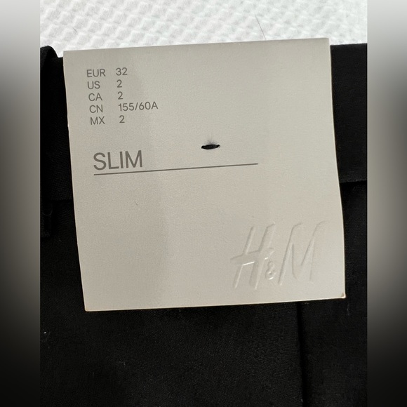 H&M Black Slim Slacks women’s size 2 - Picture 11 of 13